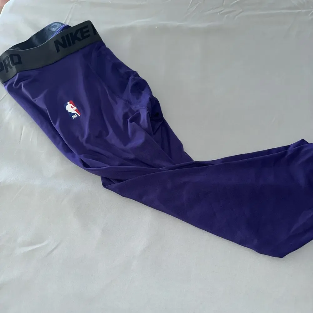Nike Men’s Pro NBA Compression 3/4 Pants 3xl Team Issued Purple DN1547